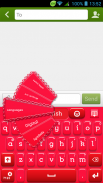 لوحة المفاتيح البلاستيك الأحمر screenshot 2