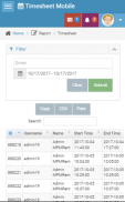 Timesheets Mobile (Approval) - MPMR screenshot 0