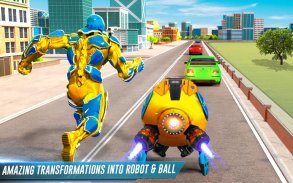 Futuristic Ball Robot Transform: Robot Games screenshot 2