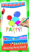 Birthday Party Coloring Book screenshot 3