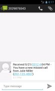 Missed Call Messenger Lite screenshot 0