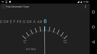 Fine Chromatic Tuner 不清楚，半音调音器 screenshot 4