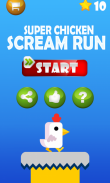 Super Chicken Scream Run 运行游戏 screenshot 6