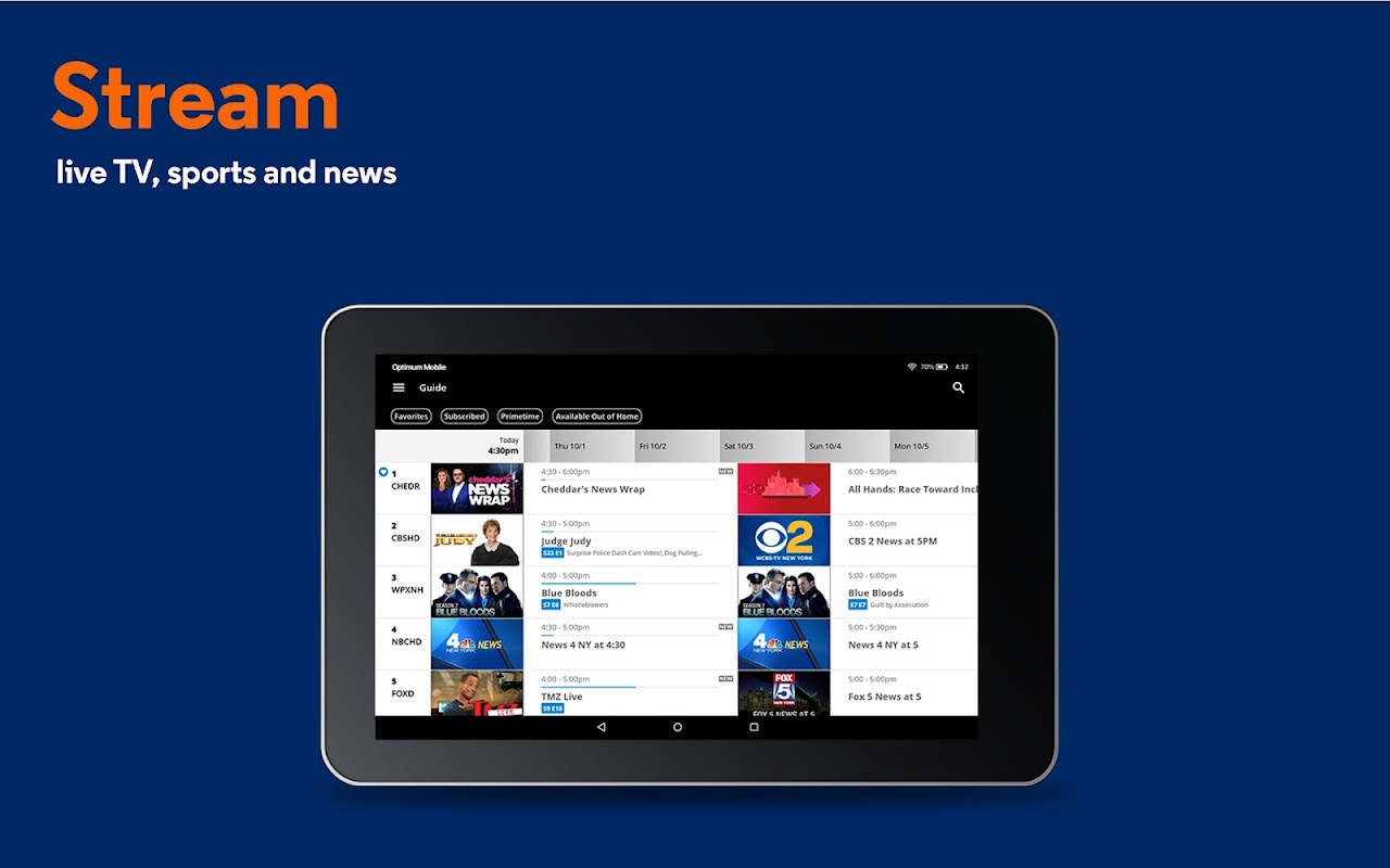 Optimum app best sale for android