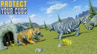 virtual tigre família simulador: selvagem tigre jo screenshot 4