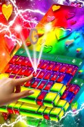 Rainbow Love papan kekunci screenshot 2