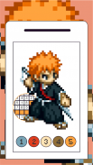 BLEACH Pixel Coloring Anime screenshot 0