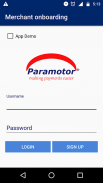 Merchant onboarding screenshot 1