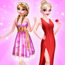 Sisters Red Dressup Makeup Icon