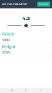 AR Calculator - Width or Height by Aspect Ratios screenshot 1