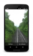 Rain From Train Wallpaper 3D screenshot 1