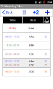 TC Scheduling Table screenshot 4