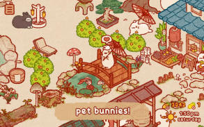 Usagi Shima: Cute Idle Bunnies screenshot 1
