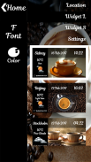 Tasty Coffee Clock Widget screenshot 2