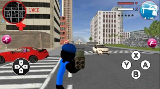 Grand Police Stickman Rope Hero Vegas Gangstar screenshot 2