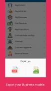 Business Model Canvas PDF Export SWOT screenshot 3