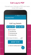 Call Log Backup & Restore (XML) with & PDF Reports screenshot 0
