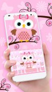 الكيبورد Pink Owl screenshot 0