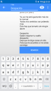 Spanish Song Writer - Rhymes Finder screenshot 1