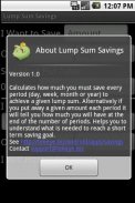 Lump Sum Savings Free screenshot 1