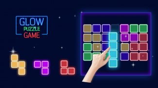 Glow Puzzle Bloque - juego rompecabezas clásico screenshot 2