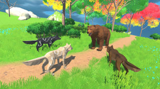 Wolf Simulator 3D Wild Animal screenshot 2