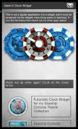 Arc Reactor Clock Widget screenshot 0