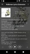 Walkman Lyrics Extension screenshot 0