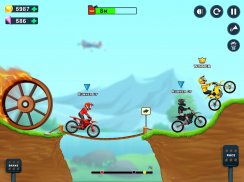 Çocuk Bisikleti Tepesi Yarışı: Serbest Motosiklet screenshot 2