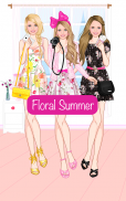 Floral Summer dress up game screenshot 2