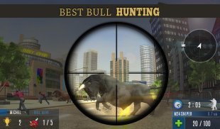 Angry Bull Attack Shooting screenshot 1