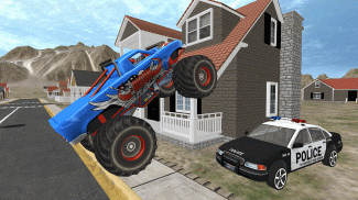 Real Monster Truck Cop Chase screenshot 1