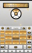 Arabic Gold GO Keyboard Theme screenshot 2