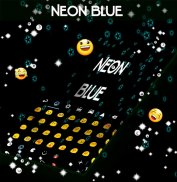 Neon Blue Keyboard screenshot 2