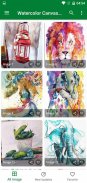 Watercolor Canvas Painting Ideas screenshot 2