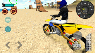 Motocross Spiaggia Salto 3D screenshot 1