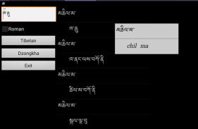 Dzongkha Tibetan Dictionary screenshot 0