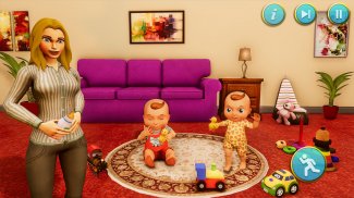 Pregnant Mother Simulator- Newborn Twin Baby Games screenshot 0