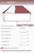 Calculation of the roof screenshot 2