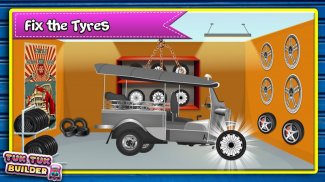 Tuk Tuk Builder: Rickshaw Workshop Simulator screenshot 1