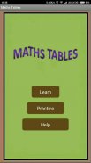 Maths Tables screenshot 1