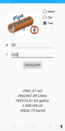 Pipe Volume Calculator screenshot 1