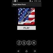 Ragin Rebel Rock Radio Player App screenshot 1