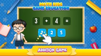 Math Game Kid Education school screenshot 2