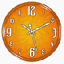 Orange Clock Live Wallpaper Icon