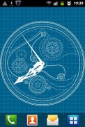 Clock Blueprint Wallpaper screenshot 3