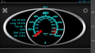 GPS Speedometer in kph and mph screenshot 0