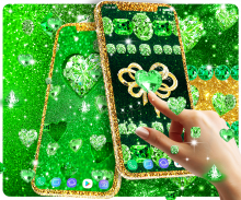 Green diamond shiny wallpapers screenshot 2