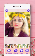 Flower Crown Camera - Flower Crown Photo Editor screenshot 4