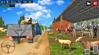 Fora estrada Caminhão Animais Transporte jogos screenshot 1